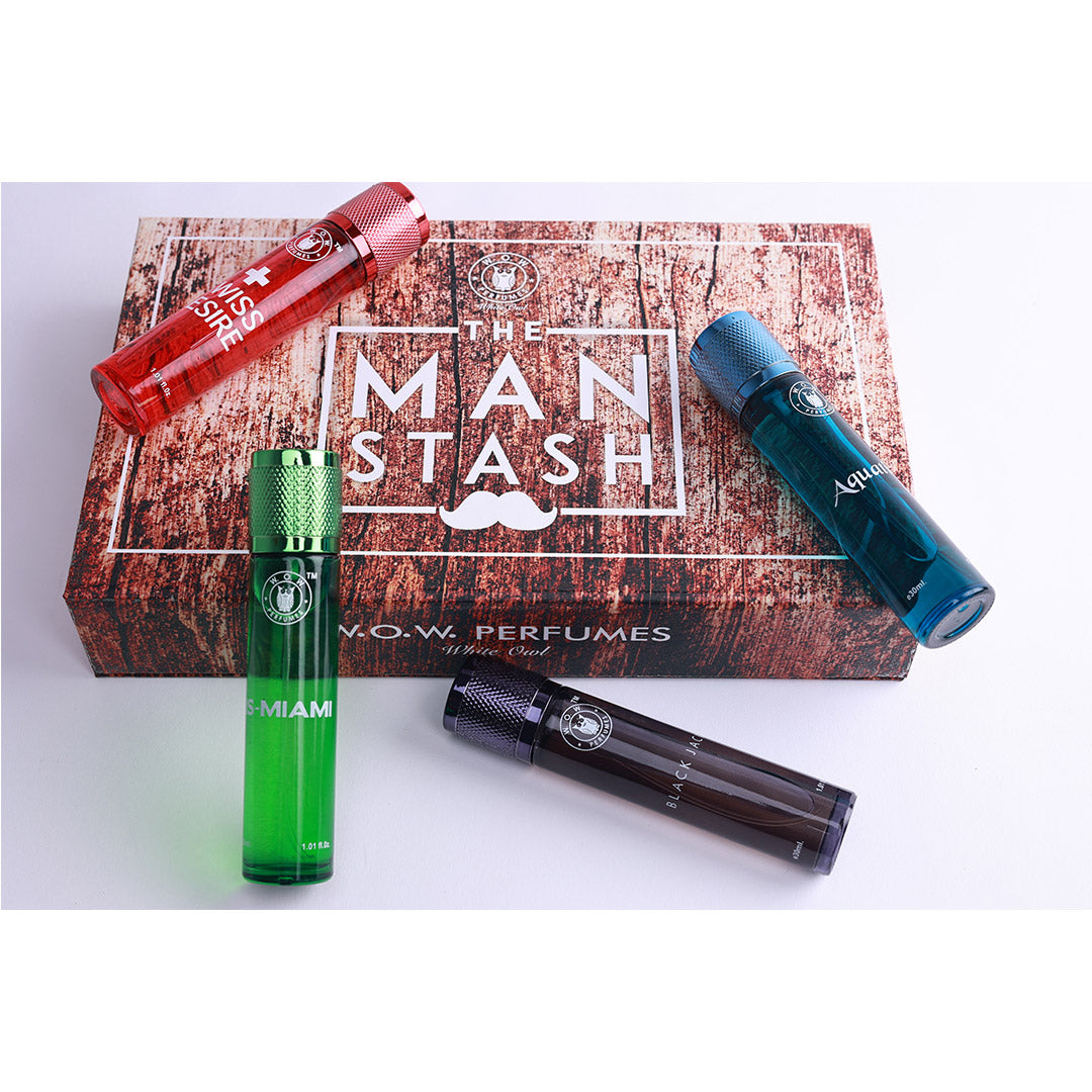 The Man Stash | Pack of 4 x 30 Ml | Men